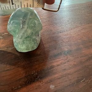 Beautiful carved flourite skull. Small but nice carving